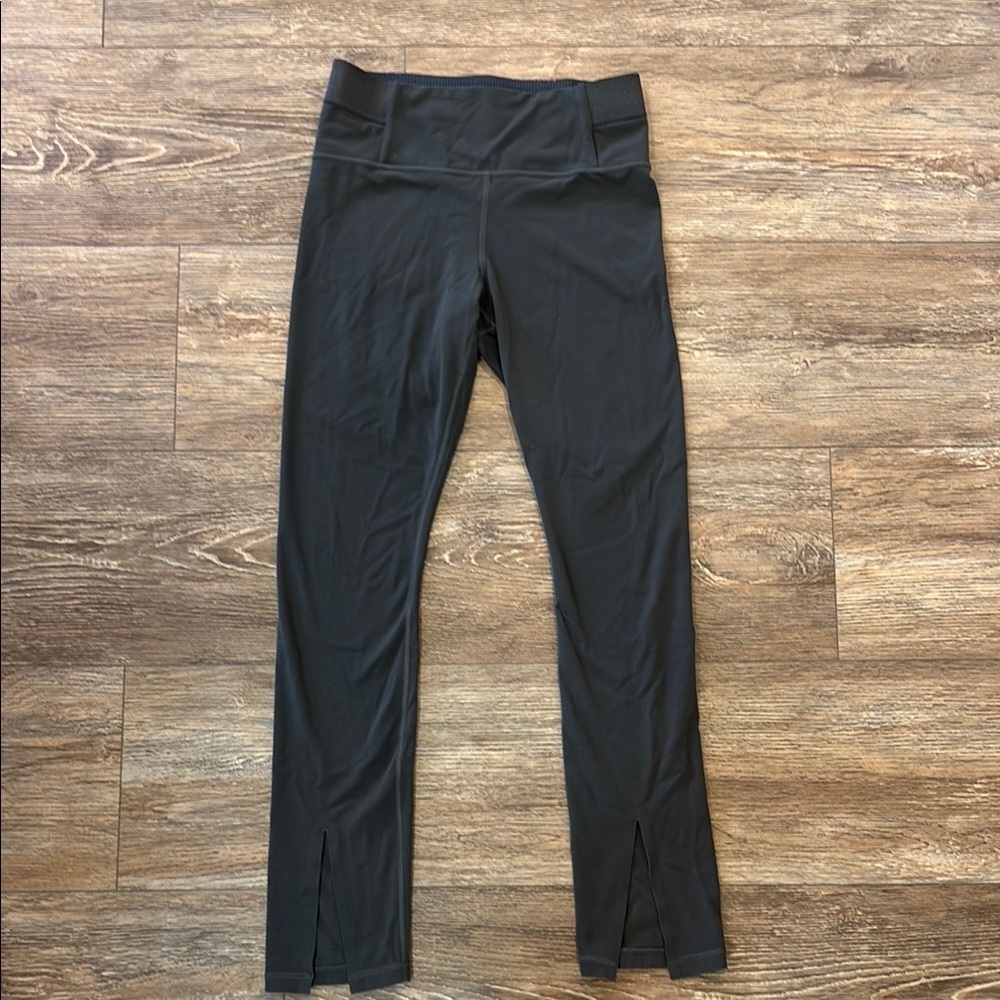 Athleta Aura Split Pant Women's Size Medium in Black Olive